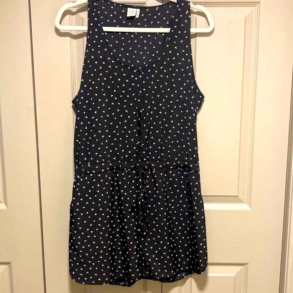 Black paper Crane romper
